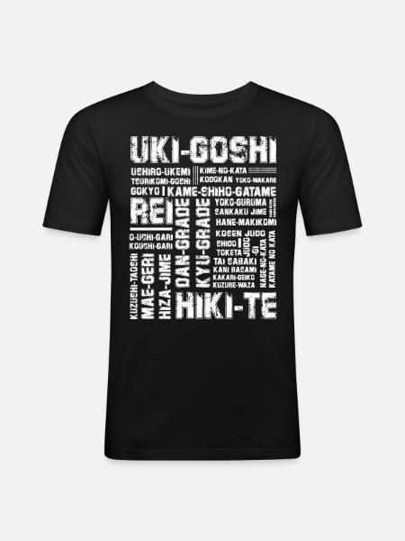 Judo - Men's Slim Fit T-Shirt - black