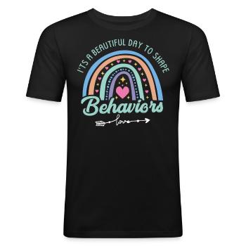 Primary school teachers - Men's Slim Fit T-Shirt - black - Front - Nik (191cm)