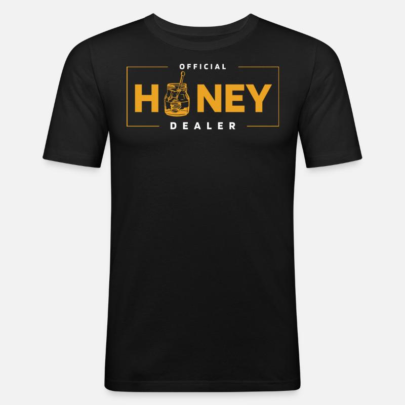 Honighändler, Honig Comp, - Männer Slim Fit T-Shirt - Schwarz