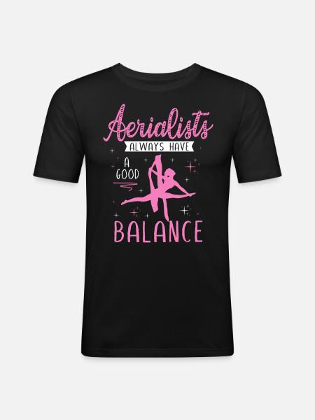 Air winner. Air silk - Men's Slim Fit T-Shirt - black