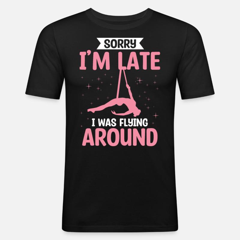 Luftsieger. Luftseide - Männer Slim Fit T-Shirt - Schwarz
