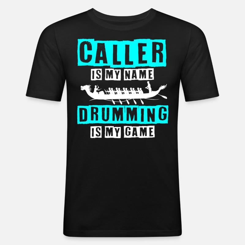 Drachenbootrennen, Drachenboote, Bleischlag - Männer Slim Fit T-Shirt - Schwarz