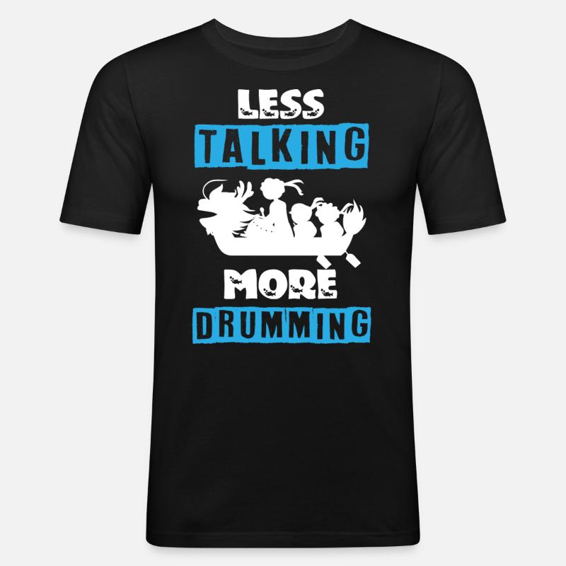 Drachenbootrennen, Drachenboote, Bleischlag - Männer Slim Fit T-Shirt - Schwarz