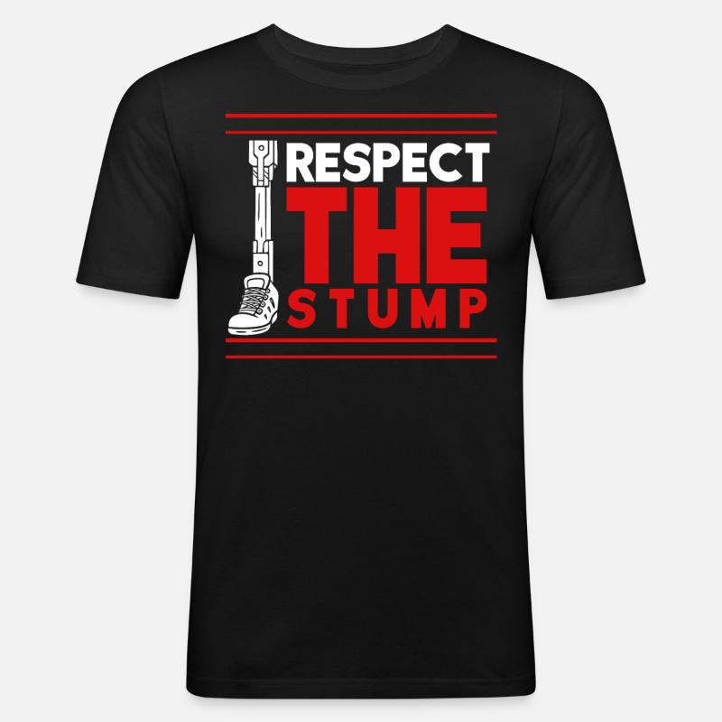 Leg prosthesis, prosthesis, amputee, amputation - Men's Slim Fit T-Shirt - black