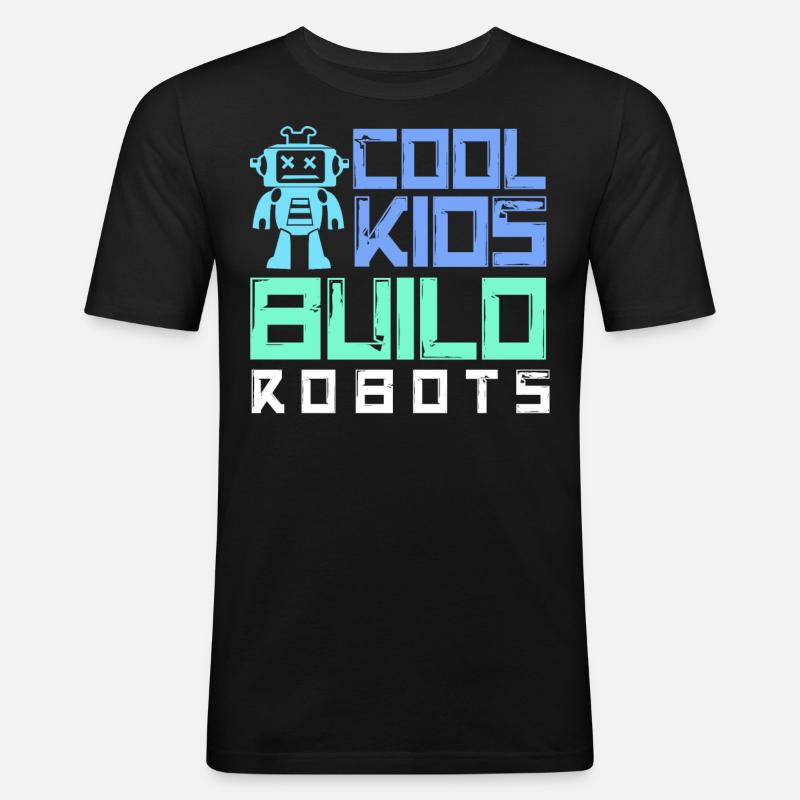 Robotics, Robotics Engineer - Men's Slim Fit T-Shirt - black