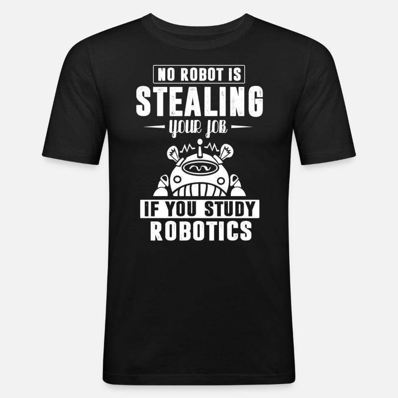 Robotics, Robotics Engineer - Men's Slim Fit T-Shirt - black