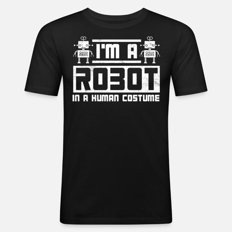 Robotics, Robotics Engineer - Men's Slim Fit T-Shirt - black