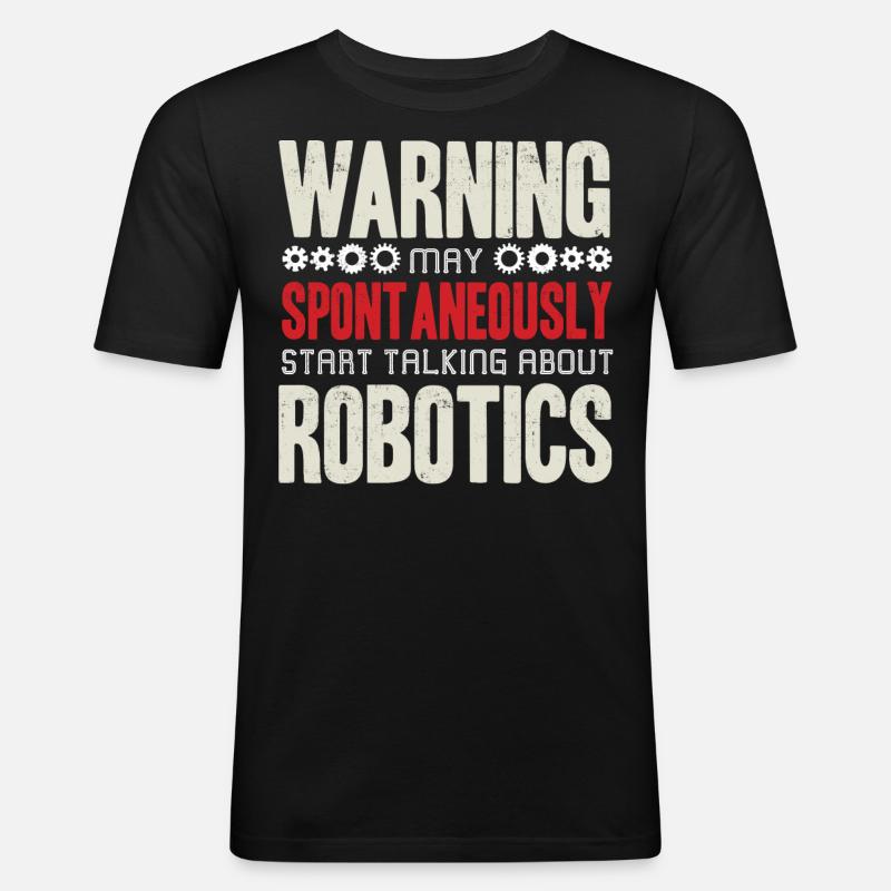 Robotics, Robotics Engineer - Men's Slim Fit T-Shirt - black