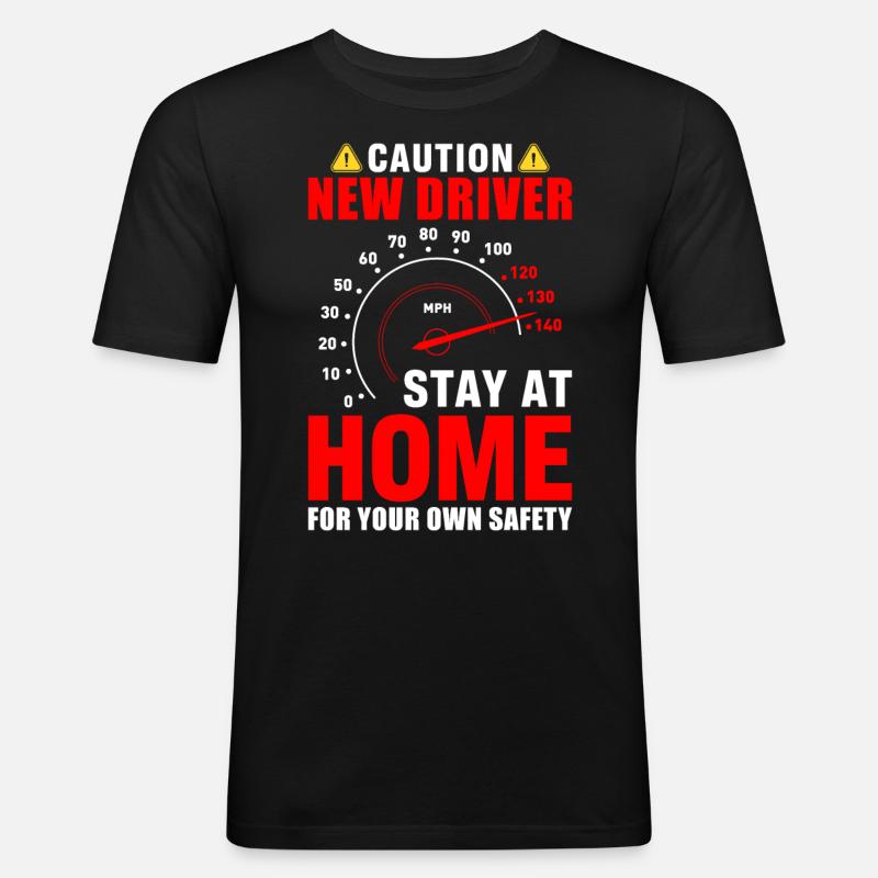 Führerschein - Männer Slim Fit T-Shirt - Schwarz