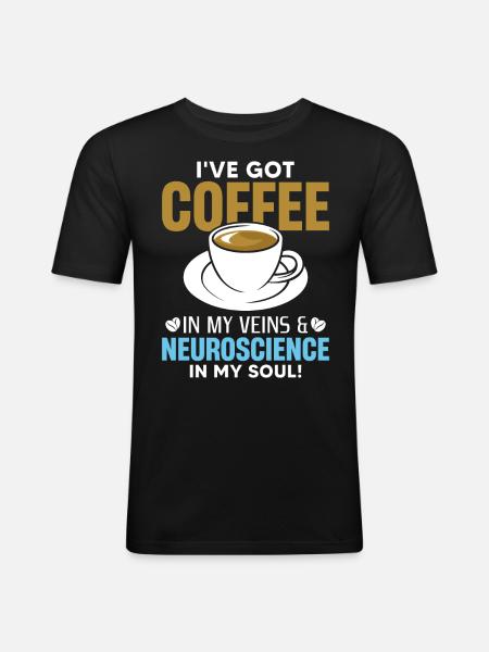 Neuroscience - Men's Slim Fit T-Shirt - black