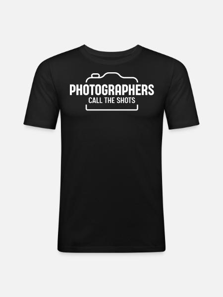 Photographer, Photography - Men's Slim Fit T-Shirt - black