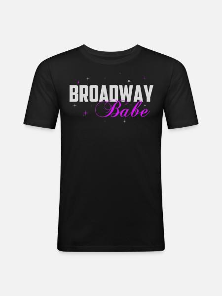 Broadway, Musical, Theatre nerd - Men's Slim Fit T-Shirt - black