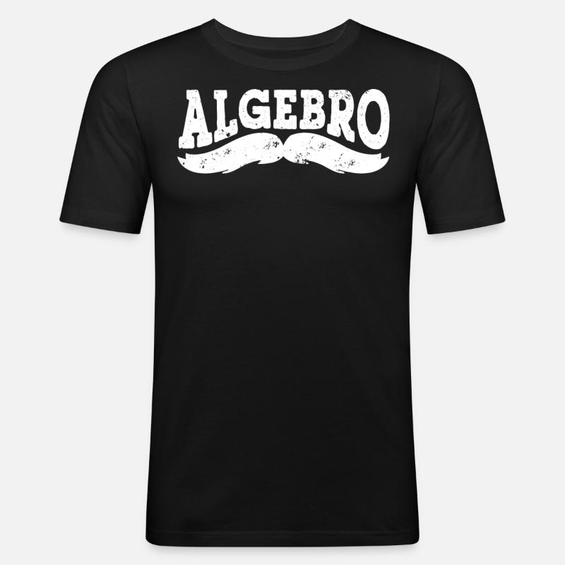 Algebra, Analysis, Science, Mathematics - Men's Slim Fit T-Shirt - black