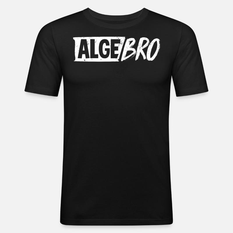Algebra, Analysis, Science, Mathematics - Men's Slim Fit T-Shirt - black