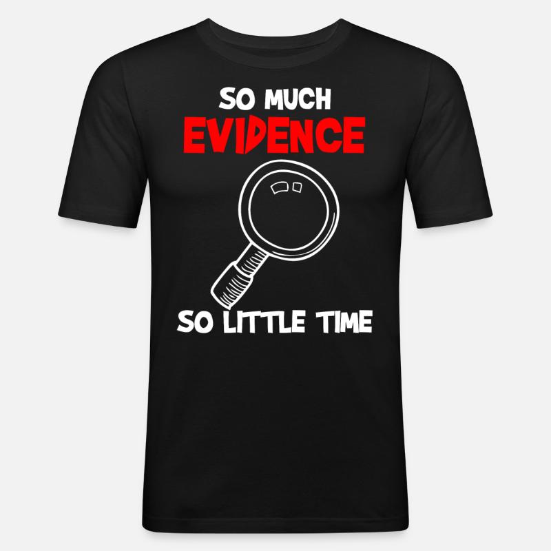 Forensic Scientist Costume - Men's Slim Fit T-Shirt - black