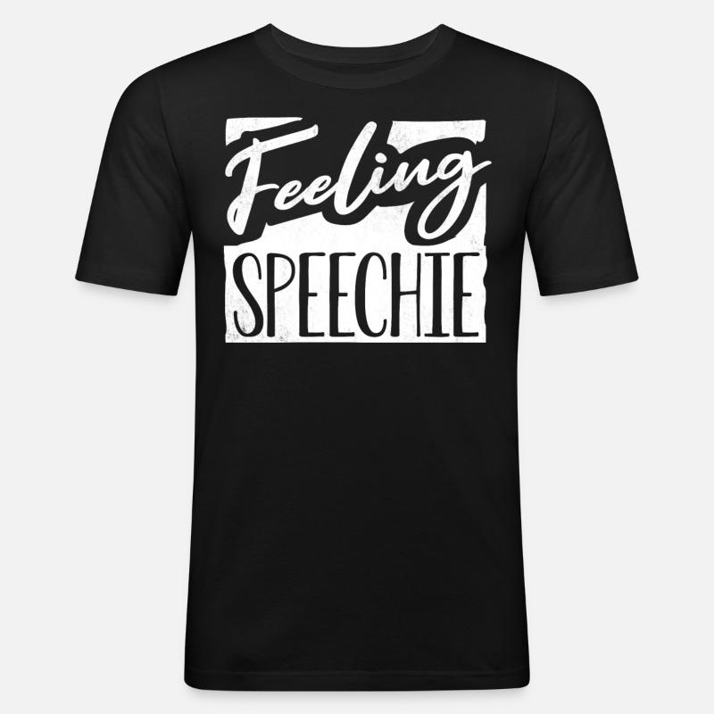 Speech-language pathology, speech-language pathologist - Men's Slim Fit T-Shirt - black