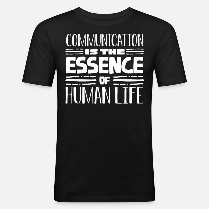 Speech-language pathology, speech-language pathologist - Men's Slim Fit T-Shirt - black