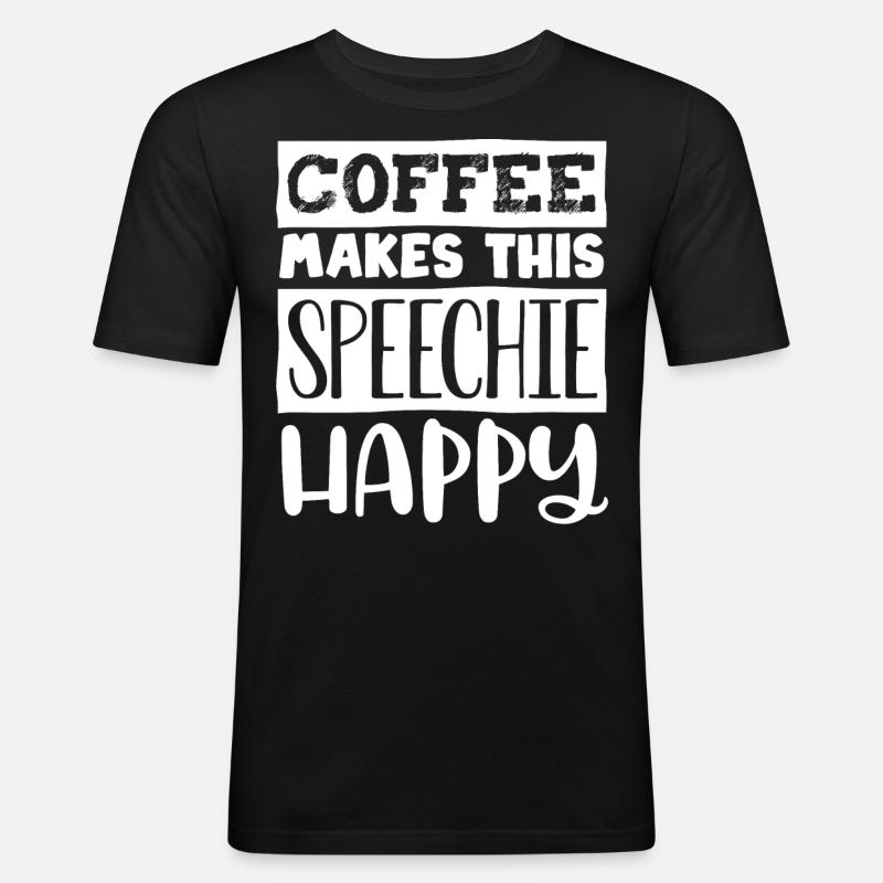 Speech-language pathology, speech-language pathologist - Men's Slim Fit T-Shirt - black