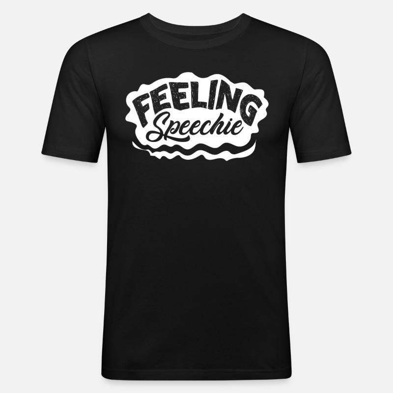 Speech-language pathology, speech-language pathologist - Men's Slim Fit T-Shirt - black