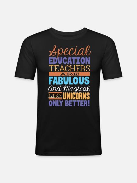 Special Needs Education, Special Education - Men's Slim Fit T-Shirt - black