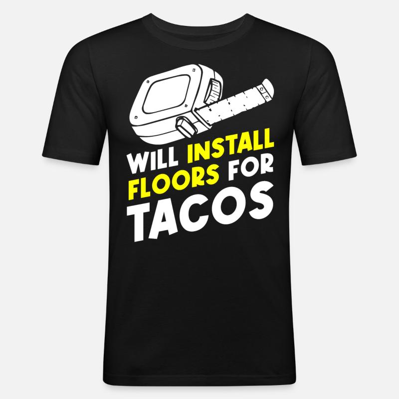 Floor layers, tilers, tilers - Men's Slim Fit T-Shirt - black