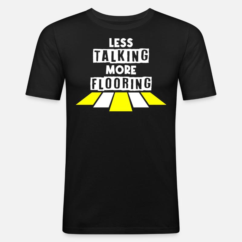Floor layers, tilers, tilers - Men's Slim Fit T-Shirt - black