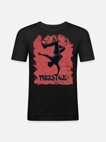 Freestyle - Men's Slim Fit T-Shirt - black