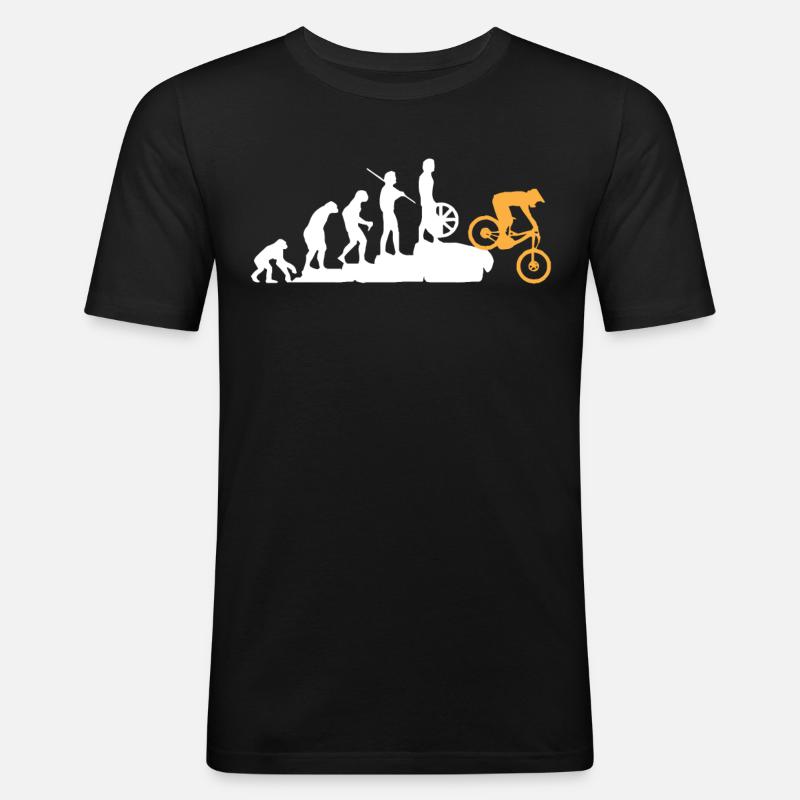 Evolution du VTT, VTT VTT - T-shirt près du corps Homme - noir