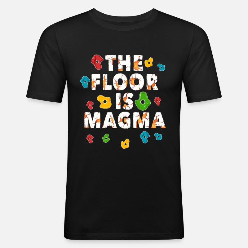 Klettern, Klettern, Klettern - Männer Slim Fit T-Shirt - Schwarz