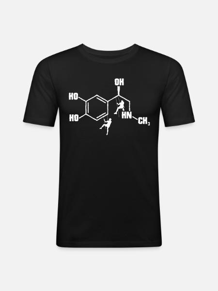 Klatring Adrenaline, Klatring, Klatring - Herre Slim Fit T-Shirt - sort