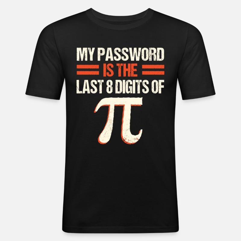 PI Math , Mathematics, 3.145 - Men's Slim Fit T-Shirt - black