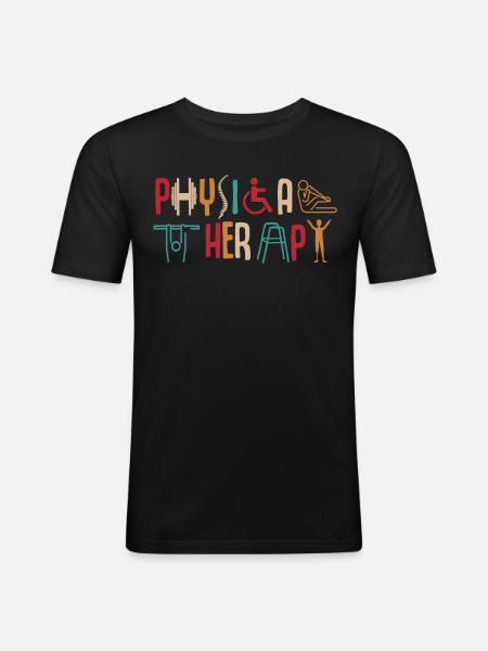 Physiotherapy - Men's Slim Fit T-Shirt - black