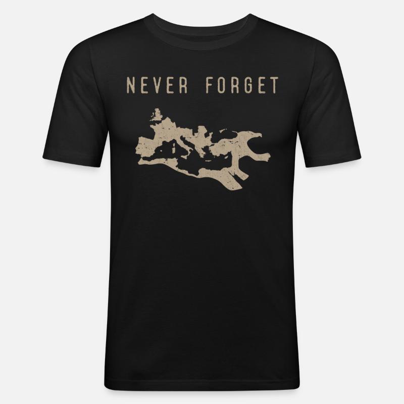 Römisches Reich, Antike Römer, Caesar - Männer Slim Fit T-Shirt - Schwarz
