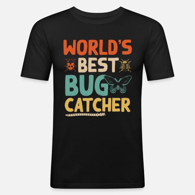 Der Beste Bugfänger Der Welt - Männer Slim Fit T-Shirt - Schwarz