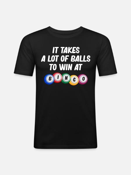 Bingo Players, Bingo, Bingo Balls - Men's Slim Fit T-Shirt - black