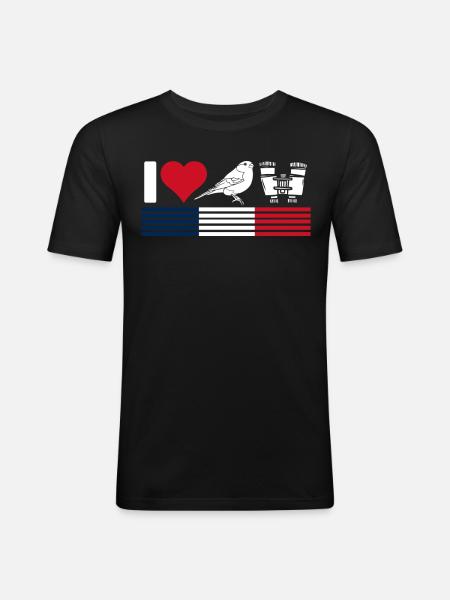 Bird watching, ornithology - Men's Slim Fit T-Shirt - black