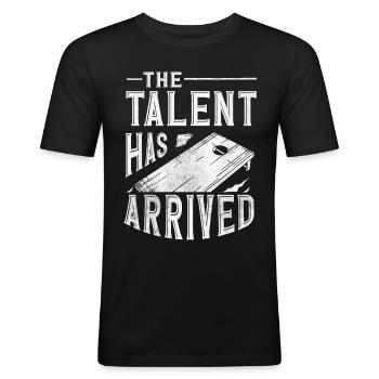 Cornhole Player, Cornhole - Men's Slim Fit T-Shirt - black - Front - Nik (191cm)