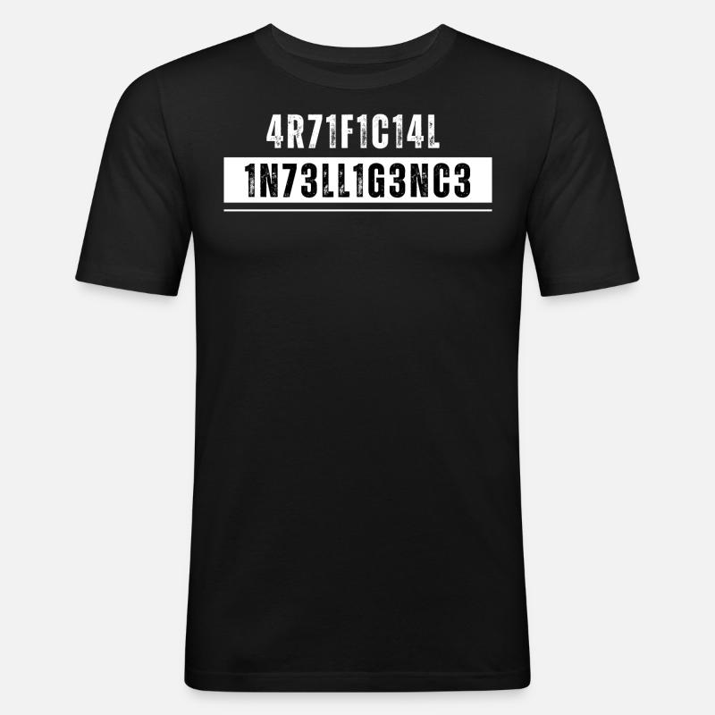 Artificial Intelligence Künstliche Intelligenz AI - Men's Slim Fit T-Shirt - black