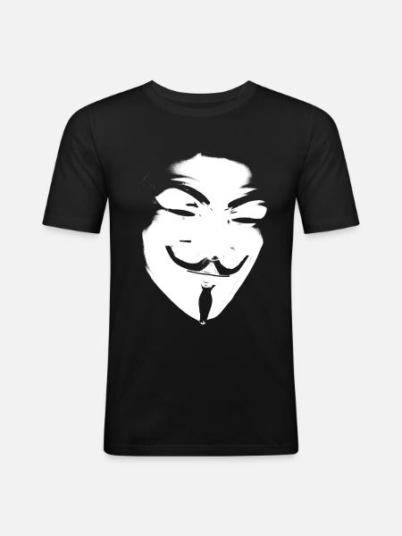ANONYMOUS - Men's Slim Fit T-Shirt - black