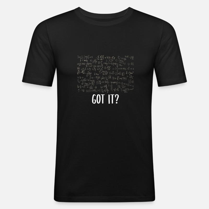 Got the physics equations? - Männer Slim Fit T-Shirt - Schwarz