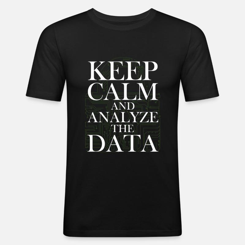 Programming Decipher Programmer Computer - Men's Slim Fit T-Shirt - black