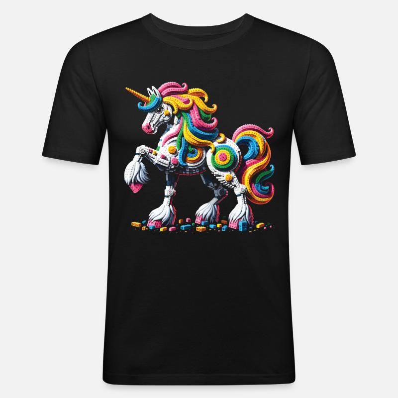 Expert Master Builder Bricks - Men's Slim Fit T-Shirt - black