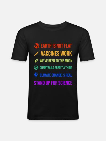 Science - Men's Slim Fit T-Shirt - black