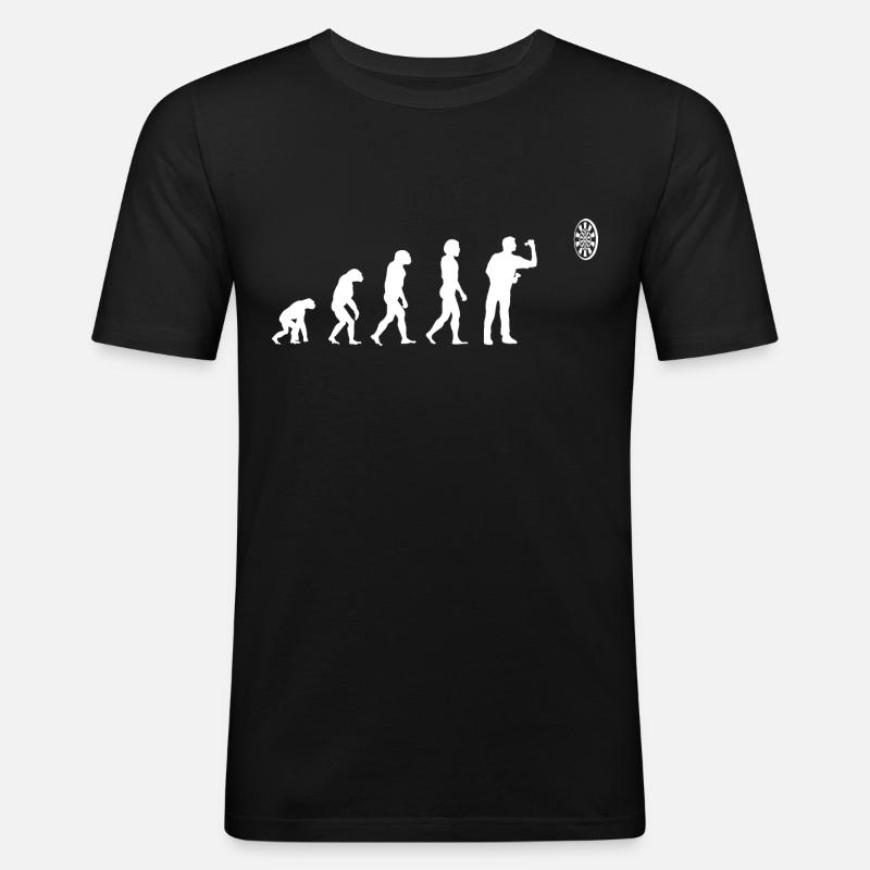 Fléchettes Evolution Fléchettes - T-shirt près du corps Homme - noir
