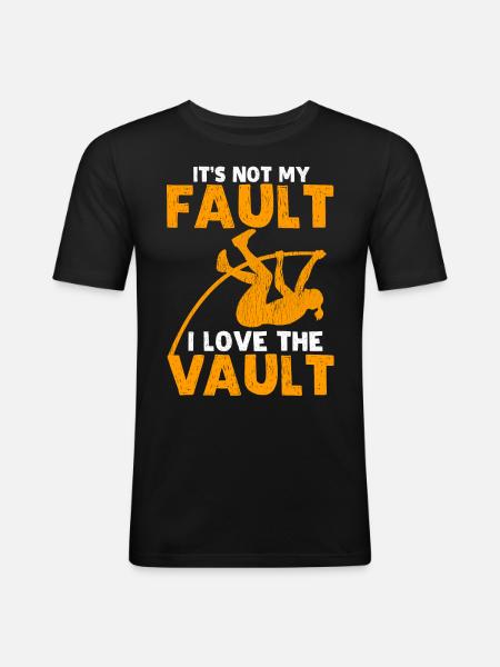 Pole vault Pole vaulter - Men's Slim Fit T-Shirt - black