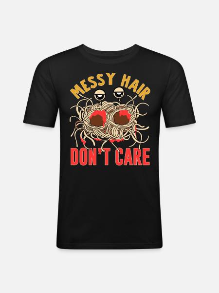 Flying Spaghetti Monster FSM - Men's Slim Fit T-Shirt - black