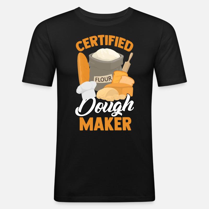 Bread Baking Bread Maker - Men's Slim Fit T-Shirt - black