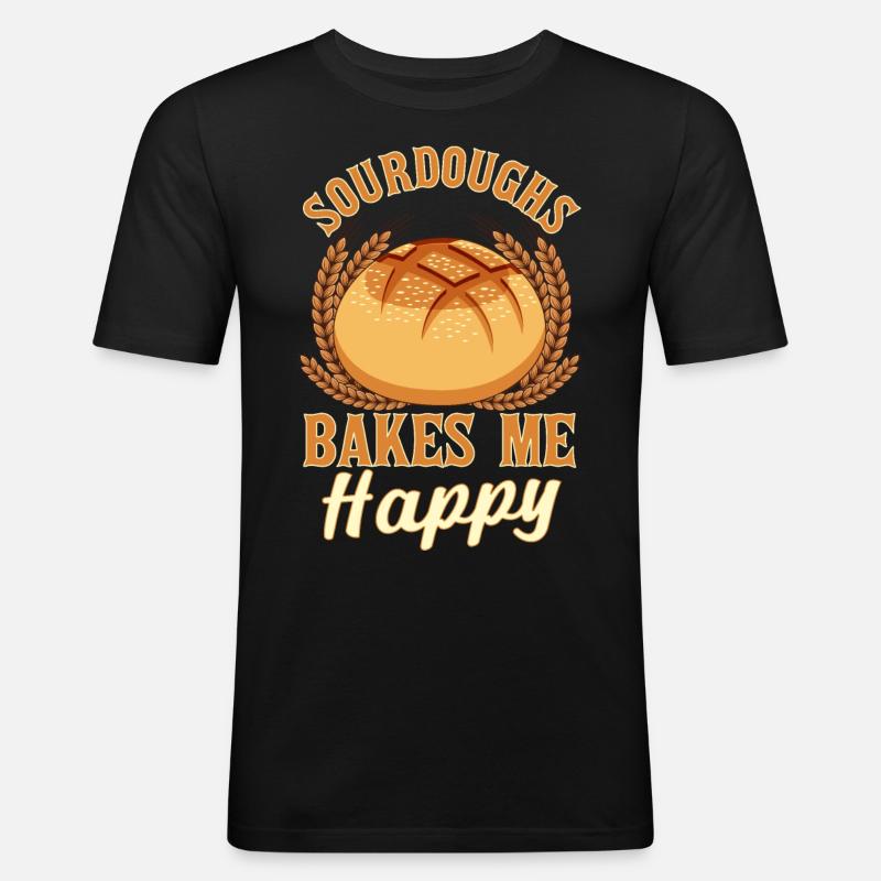 Bread Baking Bread Maker - Men's Slim Fit T-Shirt - black
