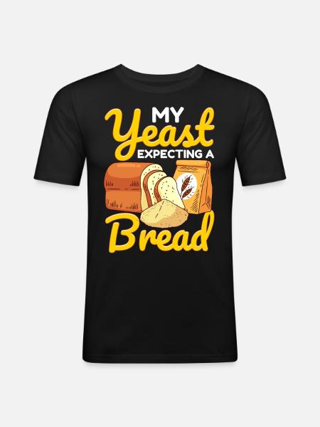Bread Baking Bread Maker - Men's Slim Fit T-Shirt - black