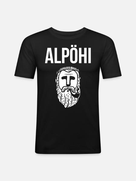 Alpöhi - Men's Slim Fit T-Shirt - black